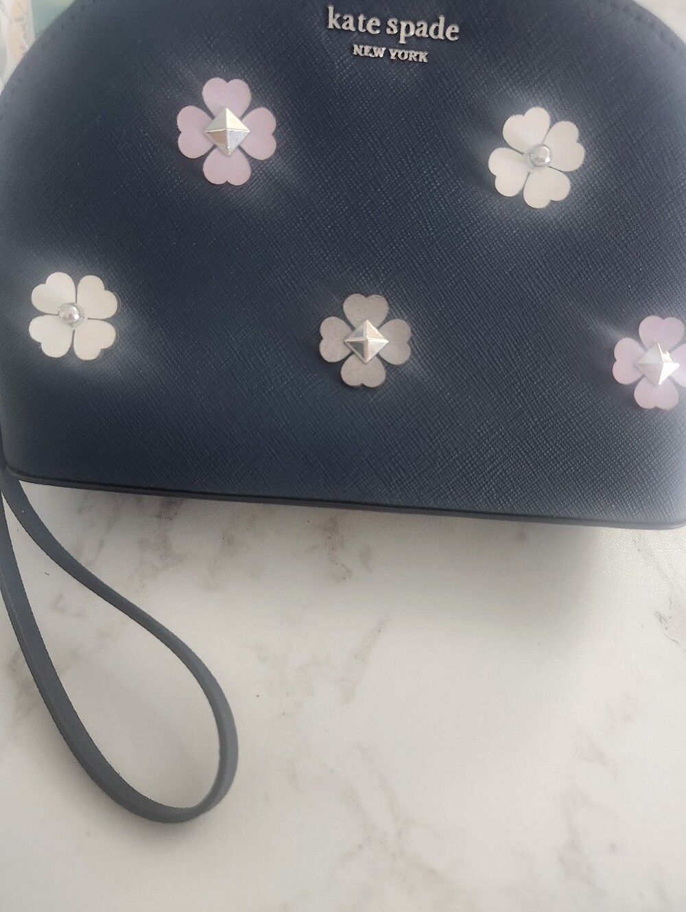 Kate Spade Cameron Spade Flower Appliqué Medium Dome Cosmetic Bag - Picture 4 of 8